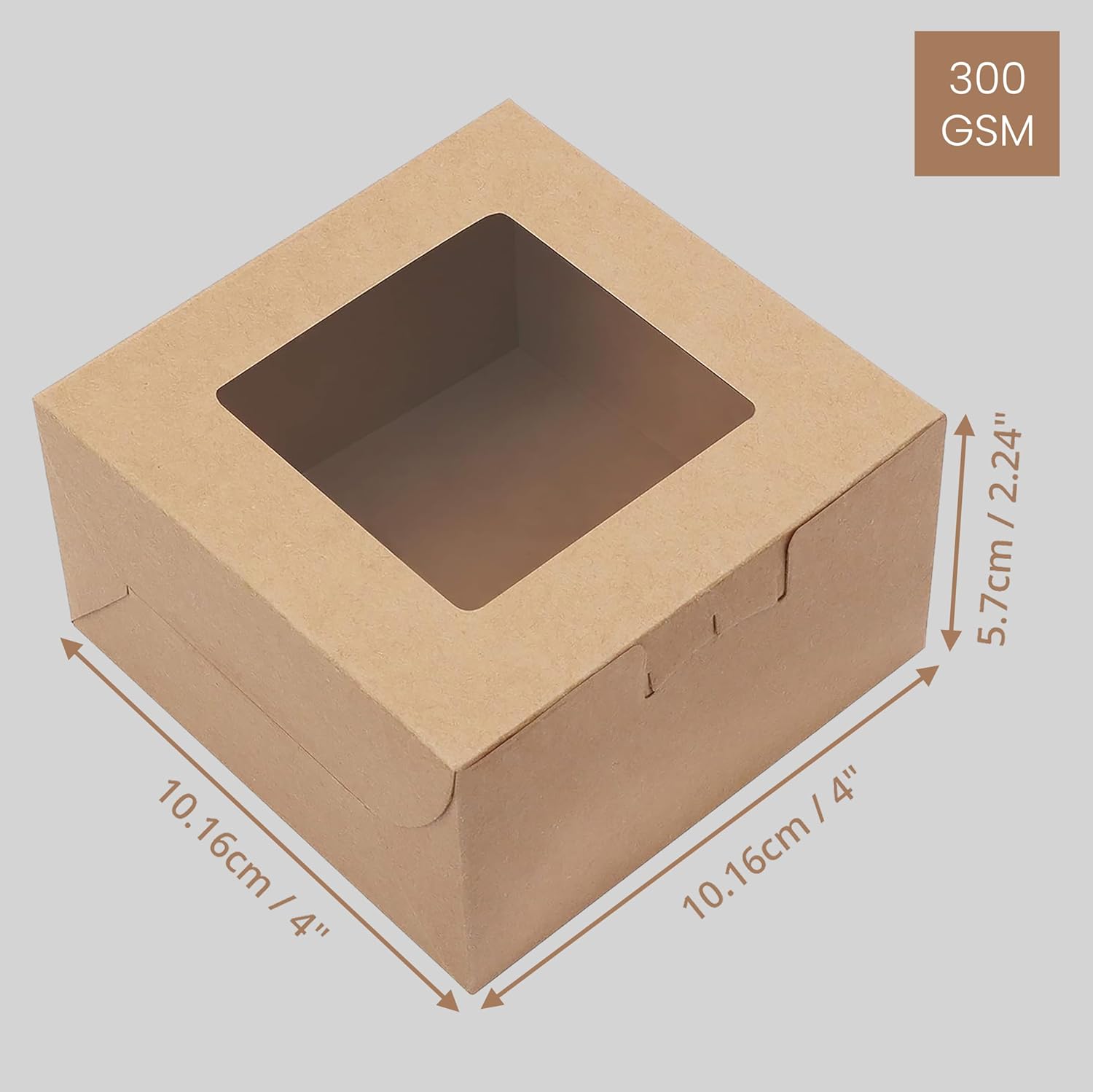 Cajas Kraft para Pastelería 50u Cajas Kraft para Pastelería 50u